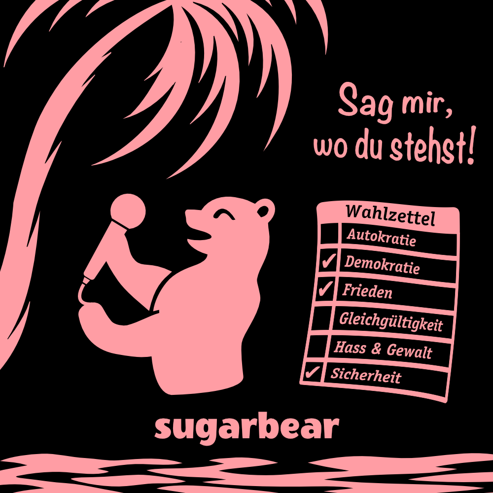 Sugarbear Single-Cover "Sag mir, wo du stehst!"